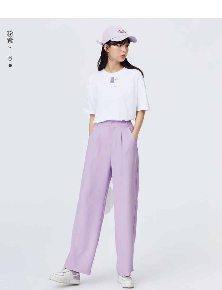 SEMIR Casual Pants Women Spring 2021 New Loose Wide-Leg Pants Slim Drape Mopping Pants Suit Trend SEMIR Casual Pants Women Spring 2021 New Loose Wide-Leg Pants Slim Drape Mopping Pants Suit Trend