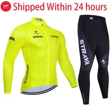 2020 strnvn camisa de ciclismo dos homens conjunto manga longa mtb bicicleta roupas maillot ropa hombre bicicleta wear 20d gel bib calças