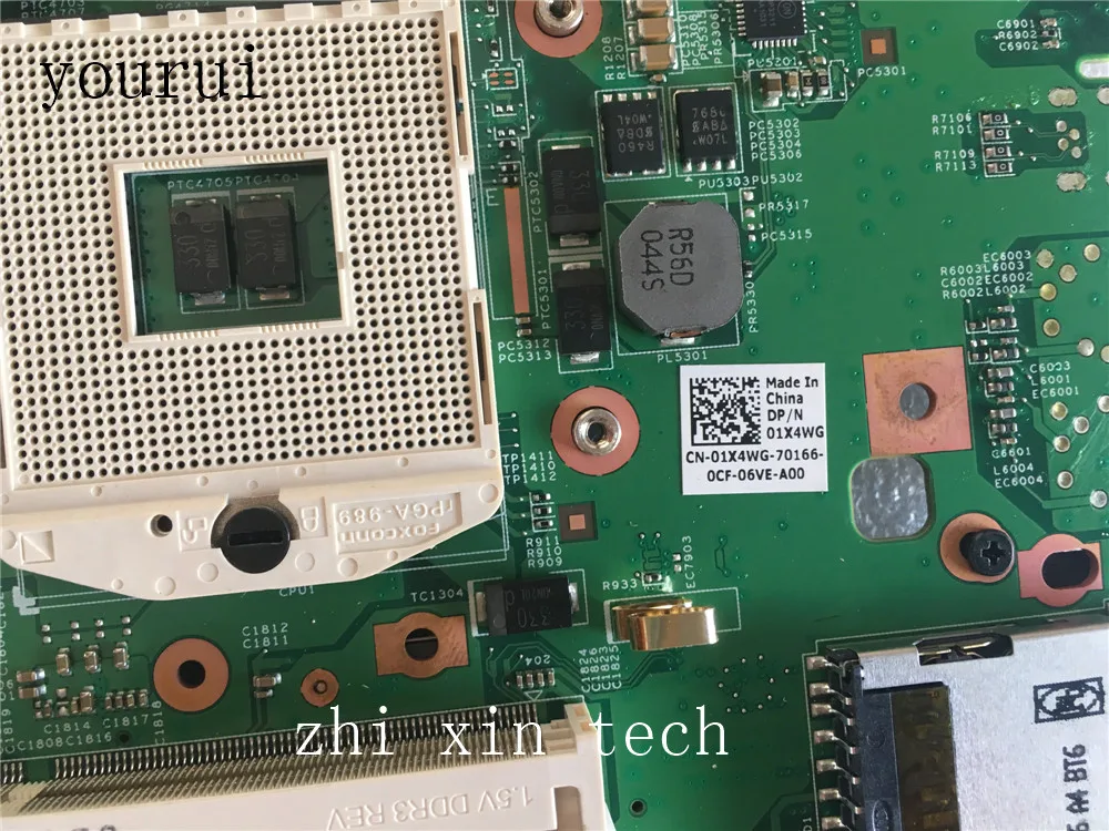 Yourui для ноутбука Dell E5510 материнская плата CN-01X4WG 01X4WG 1X4WG материнская плата DDR3 тест ОК
