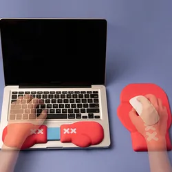 Mousepad do escritório ergonômico bonito do jogo da almofada do rato com apoio do pulso resto almofadas do rato do computador do gel para o apoio da mão do portátil