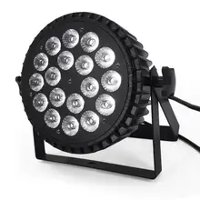 Светодиодный светильник 18x18 Вт RGBWA UV 6в1 светодиодный светильник s светодиодный плоский par-прожектор сценический светильник ing с бесшумным вентилятором 18x12 Вт RGBW