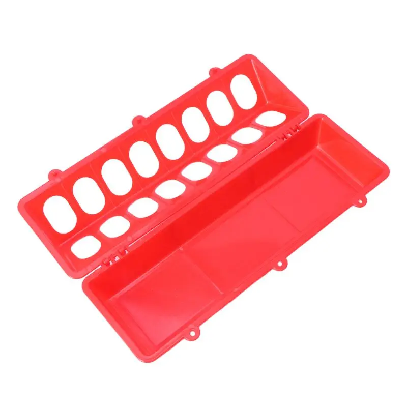 

Plastic Flip-Top Bird Poultry Long Trough Feeding Chicken Animal Farming Tool Supplies New 090C