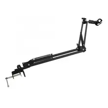 Держатель микрофона Foldabe подвесной рычаг Студийный конденсаторный микрофон кронштейн Стенд с зажимом Настольный Монтажный стенд mikrofon