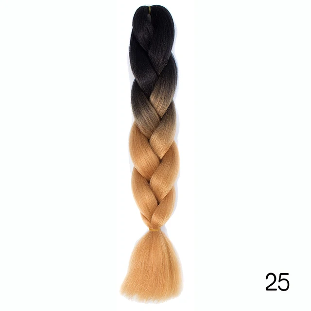 Hair Braid Synthetic Jumbo False Braid Pre Stretched Afro Wholesale Ombre Braiding Hair Extensions  Color Dreadlocks P2/350