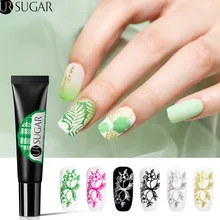 Ur Sugar 8 мл Гель-лак для штамповки ногтей черно-белый дизайн ногтей печать УФ-гель лак замачиваемый лак для ногтей штамповка пластины