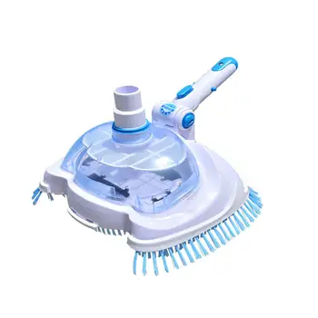 

Swimming Pool Suction Vacuum Head Brush Cleaner Pool Supply Flexible Manual Cleaner Pool Vacuum Head Cleaning Brush Drop Ship