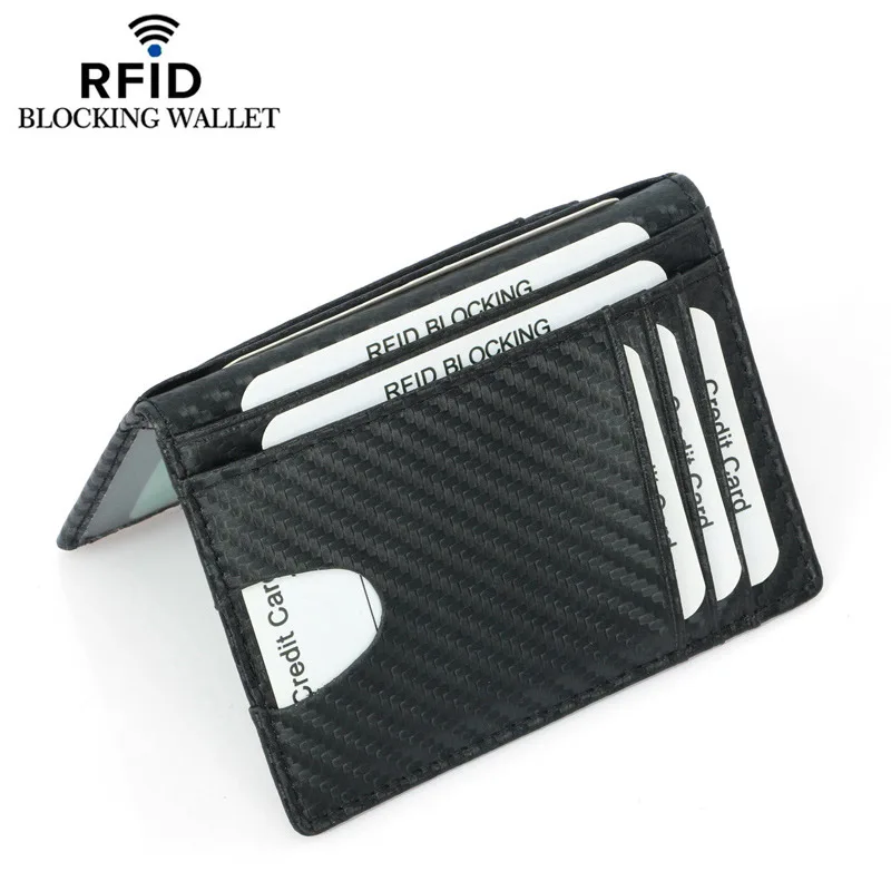Короткий Мужской кошелек многофункциональный RFID тонкий для монет много карт