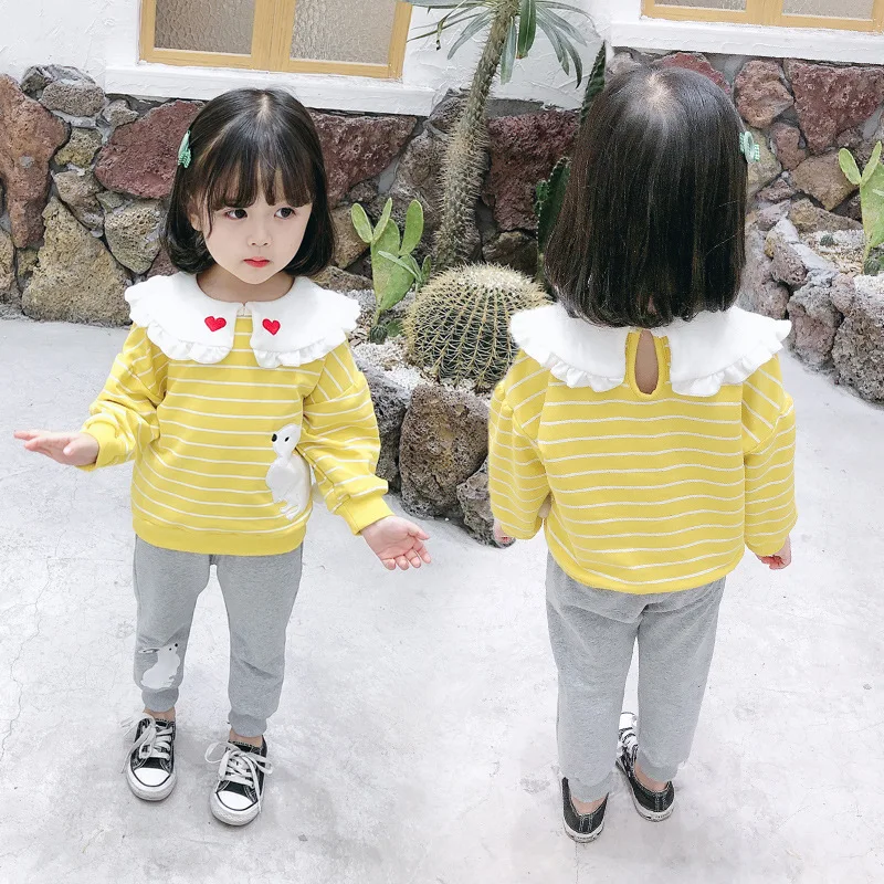 

Childrenswear 2020 Spring Children's Clothes Girls Spring Clothing Korean-style New Style Rabbit Two-Piece Set