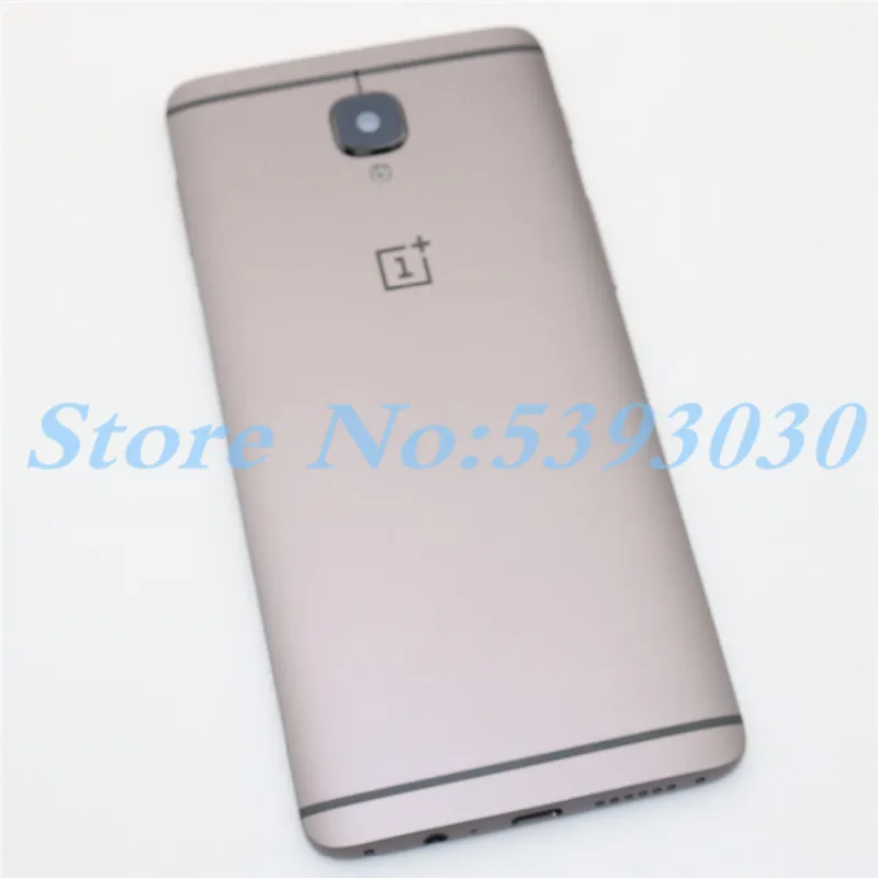 Для ONEPLUS 3 3T три металлических задней крышки корпуса Замена задней двери батарейный чехол слот для карт/Боковая кнопка/стекло объектива