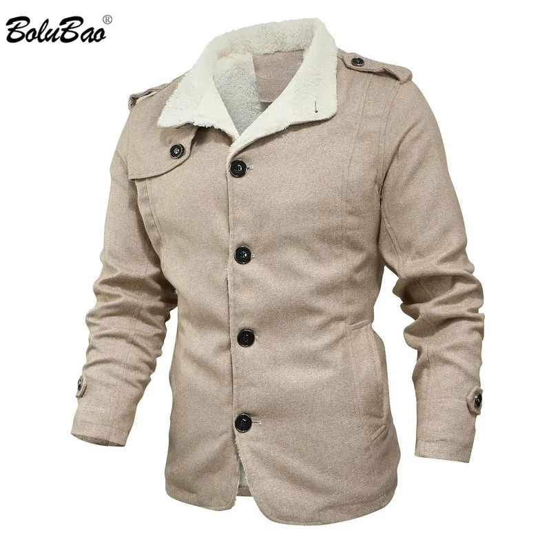 BOLUBAO Winter New Men Wool Blend Coats Quality Brand Men's Fashion Casual Overcoat Solid Color Wool Blend Coat Male BOLUBAO Winter New Men Wool Blend Coats Quality Brand Men's Fashion Casual Overcoat Solid Color Wool Blend Coat Male