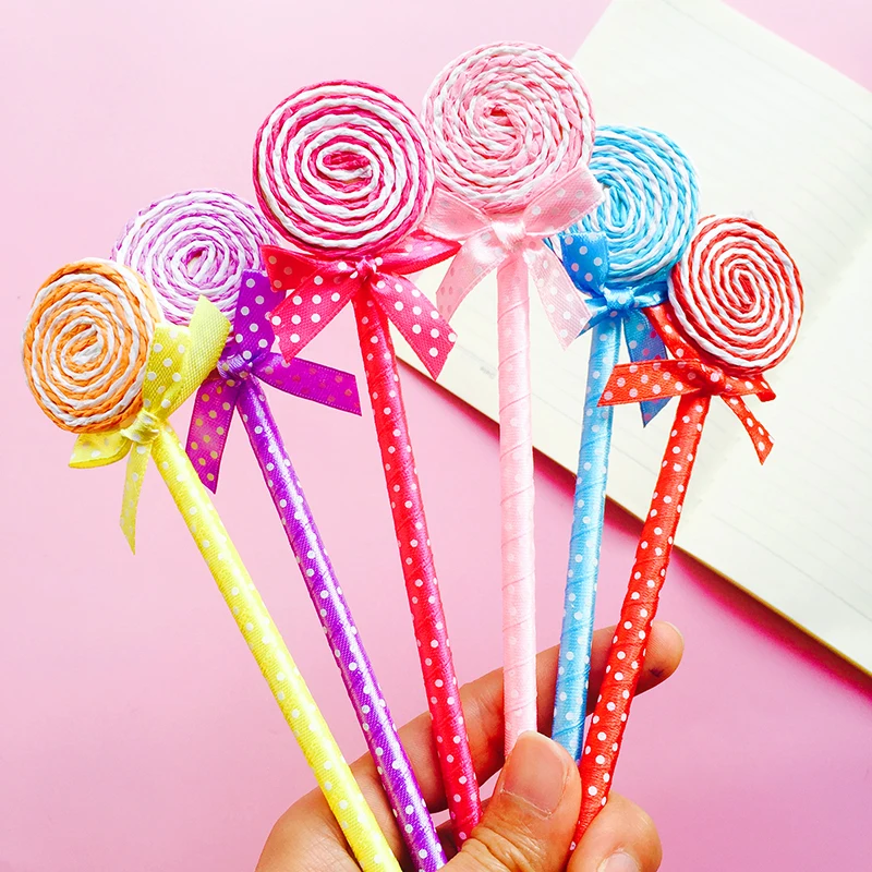 Lollipop Ballpoint Pen Fancy Stationery Sakox Mini Marshmallow Cherry 3 items 