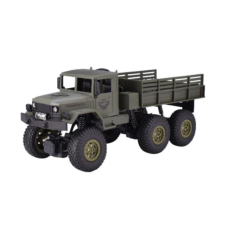JJRC Q69 1/18 4CH 2,4G 6WD 130 матовый мотор Радиоуправляемый автомобиль внедорожный военный грузовик автомобиль RTR модель игрушки для мальчиков зеленый/желтый