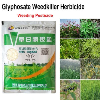 

50g Ammonium glyphosate Glycine Herbicide Remove Broadleaf Weed Kill Grass Pesticide Directional Stem and Leaf Spray Weedkiller~