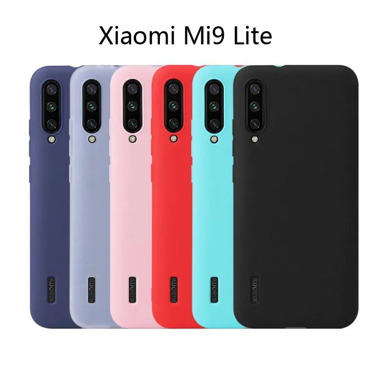 Мягкий матовый Силиконовый чехол для Xiaomi Mi9 lite защитный силиконовый Mi 9