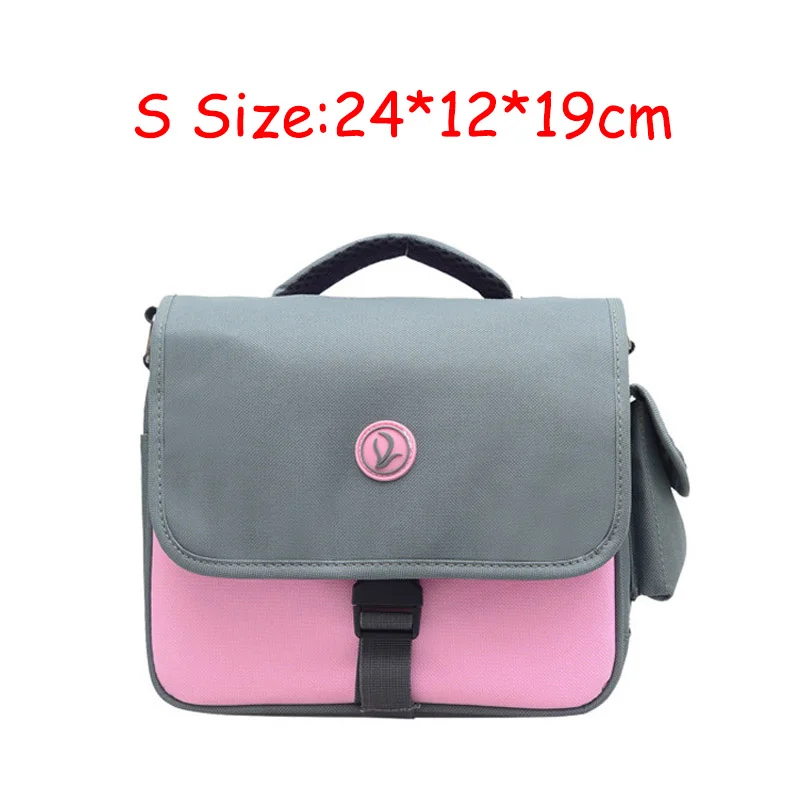 Pink S size Модный открытый водонепроницаемый DSLR камера рюкзак-мессенджер с дождевой крышкой для Canon 550D 600D 650D 60D 700D 5DS D610 - Цвет: Pink S size