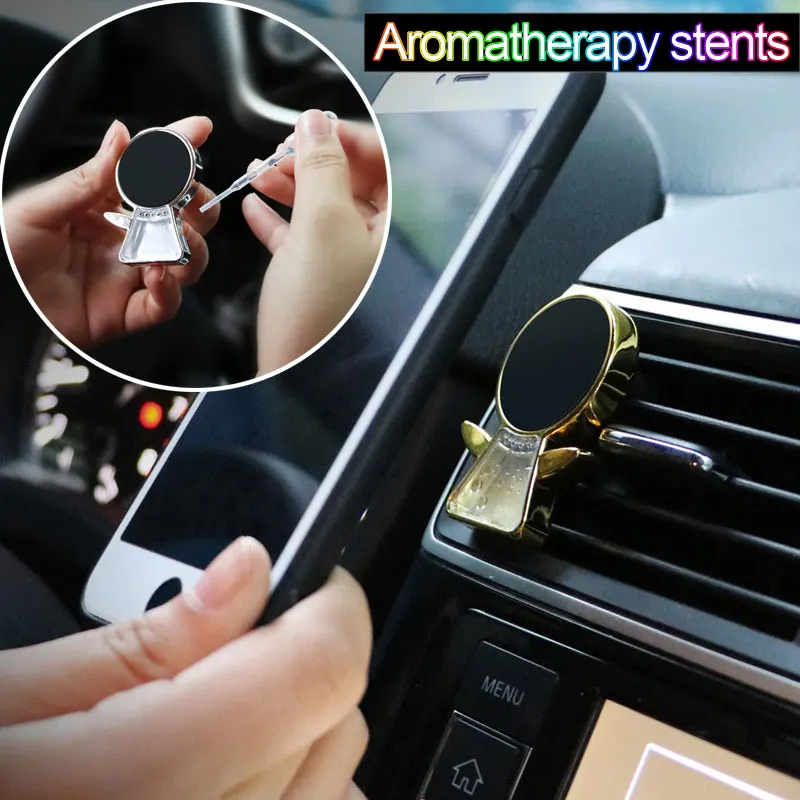 Автомобильный держатель Автомобильный ароматизатор многофункциональный автомобильный держатель для телефона автомобильный воздушный выход 2 в 1 Магнитный Портативный