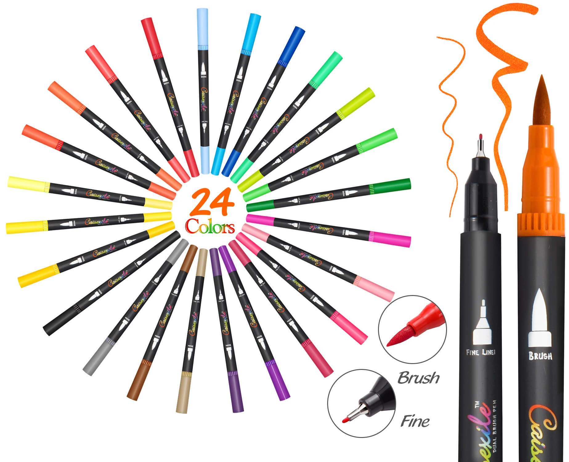 colorido aquarela arte marcadores fineliner caligrafia canetas marcadores para desenho