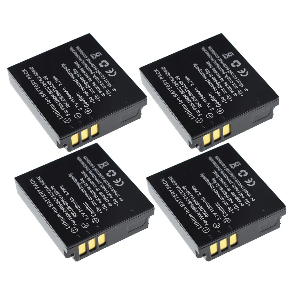 4pcs Cgas005 Dmwbcc12 Battery For Ricoh G800 G800se Gr Digital Iii Iv Wgm M1 Db60 65 Gx200