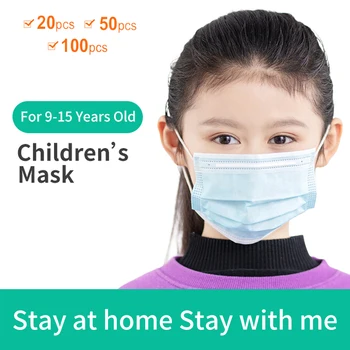 

Disposable Children Students Face Mask 3 Layer Filter Mask Anti Dust Droplets Pollution Epidemic Protection PM 2.5 Respirator
