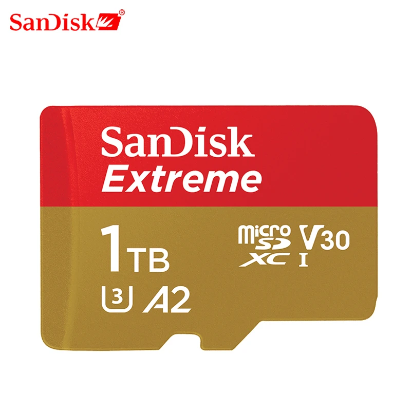 SanDisk Micro SD Card 1TB 512G Read Speed UP to160M/s Memory Card Extreme Micro SD TF Card U3 V30 Support 4K for gopro DJI drone best memory card