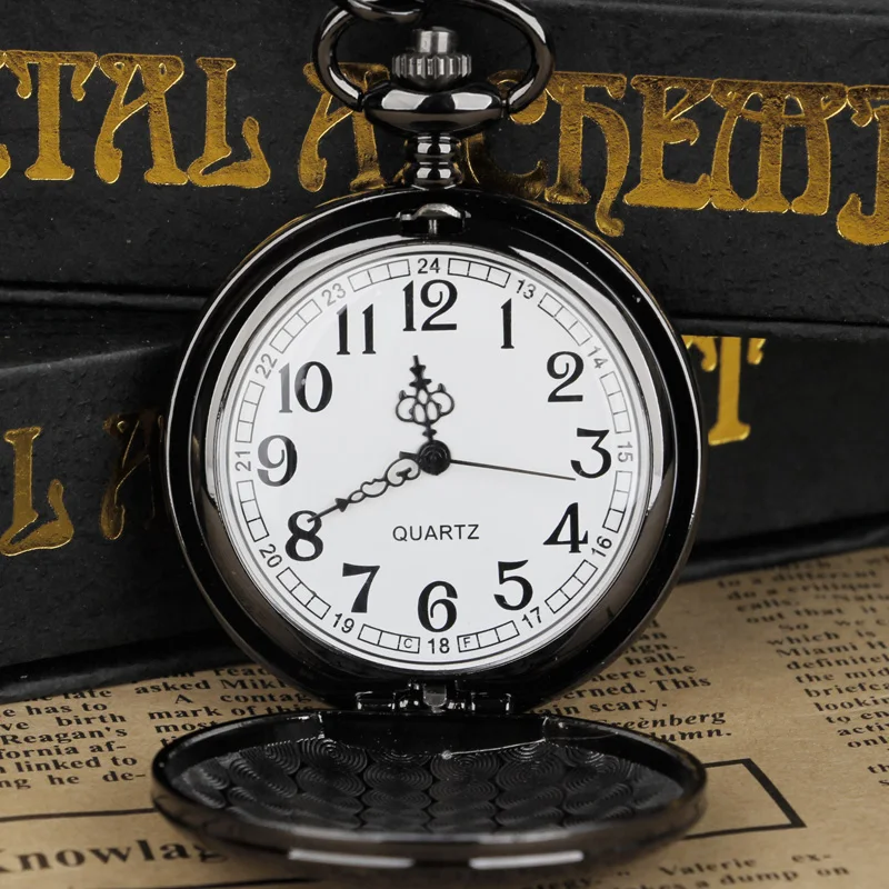 Hight Quality Case Quartz Men Pocket Watch Chain Stainless Steel