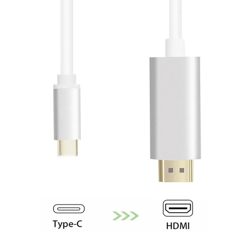 Кабель-Переходник USB C на HDMI кабель 4K 60Hz Тип usb C на HDMI кабель [порта Thunderbolt 3] для MacBook Pro 1" //, MacBook Pro