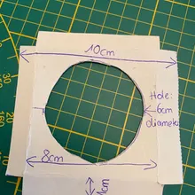 Дизайн diy для карт 500 шт 8x8 см и отверстие 6 см диаметр белый цвет можно использовать для коробки на заказ эта карта moq 500-1000 шт