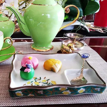 

Ceramics Japanese Sushi Cuisine Dinner Plate Steak Plate Breakfast Container Snacks Dish 6.5/8.5 Inches Kitchen Tableware