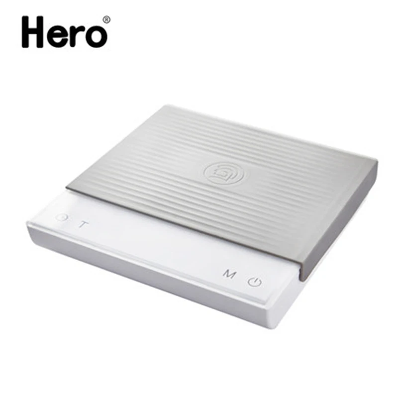 

Hero Electronic Coffee Scale USB with Timer Smart Digital Coffee Scale LED Drip Coffee weighting Scale Waterproof Kitchen Scale