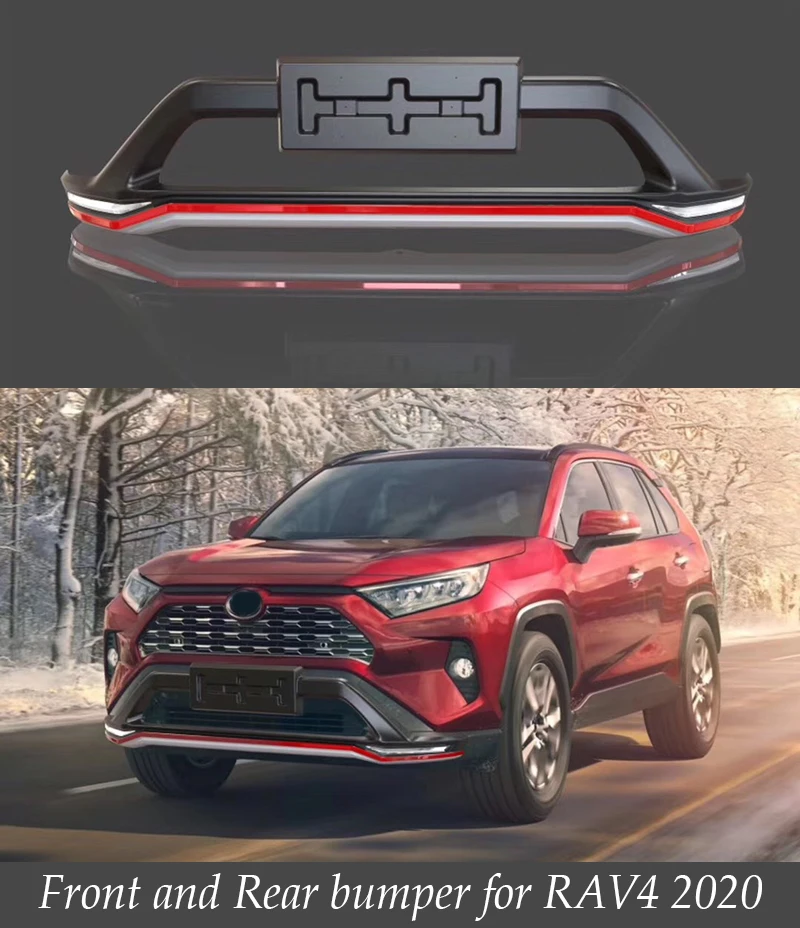Комплект кузова для Toyota Rav4 2019 2020 передние и задние бамперы нового rav4 с Дневной