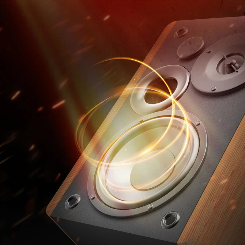 80W High-power Bluetooth Speaker HiFi Fever Computer Speaker Home Theater Bookshelf Audio Support USB/optical/audio Interface