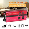 5000W US Solar Power Inverter Sine Wavy LED 4 USB DC12V To AC110V/220V Convert