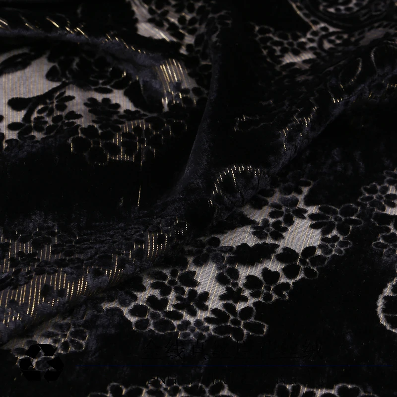 114 см шелковистый бархат метр 8 мм перспектива полые bumout бархатное платье из шелковой ткани вискозная ткань оптом шелковая ткань
