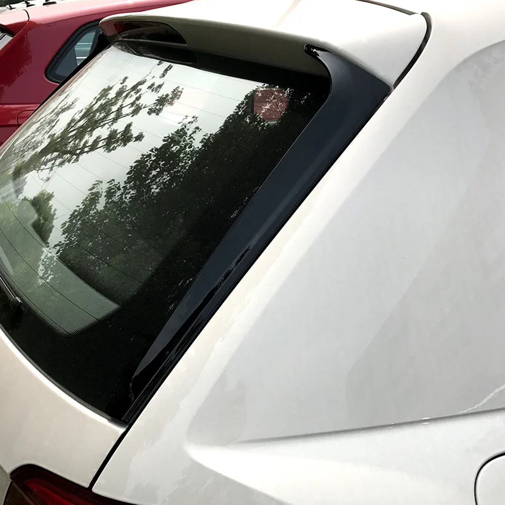 For Volkswagen VW Polo MK6+ Car Exterior Accessories Rear Windshield Side Wing Spoiler Stickers Trim Cover Decoration Strip
