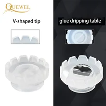 Магический клей для ресниц, клей для ресниц, пластиковый держатель, подставка для цветения, инструменты для защиты от солнца, веер для наращивания ресниц, Quewel