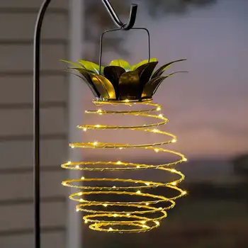 

Solar Powered LED Lights Garden Yard Home Pineapple Lawn Lamp Ornament Outdoor Decor Sculpture Garden Statues Christmas Decor