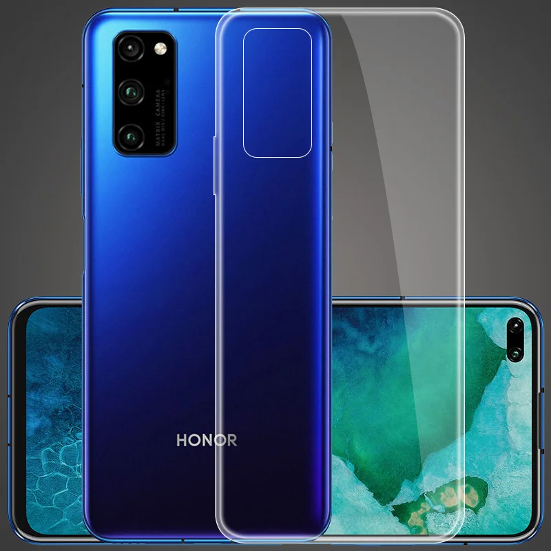 Для huawei Honor view 30 чехол тонкий прозрачный силиконовый мягкий прозрачный Задняя накладка чехла из ТПУ для huawei Honor View 30 Pro Чехол Funda