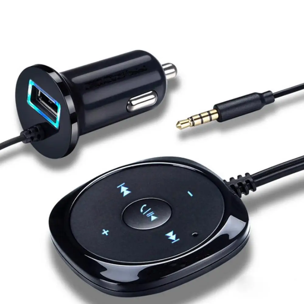 Draadloze Bluetooth автомобильный комплект MP3 Speler 3,5 мм AUX аудио Muziek Ontvanger адаптер Ondersteuning USB uitang
