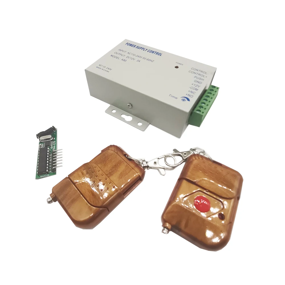 AC110-240V DC12V3A Система контроля доступа переключатель Питание с Беспроводной пульт