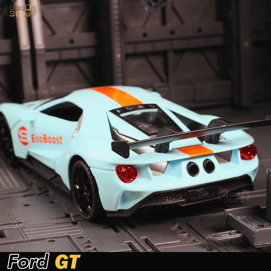 1:32 Ford GT Race Car Alloy Car Model Diecasts & Toy Vehicles 1/32 Car Model with Light & Sound Car Toys for Children