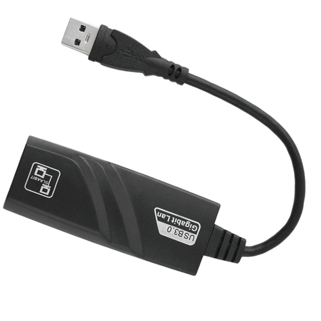 USB 3.0 to Ethernet RJ45 Lan Gigabit Adapter Cable Converter 10/100/1000Mbps for Computer