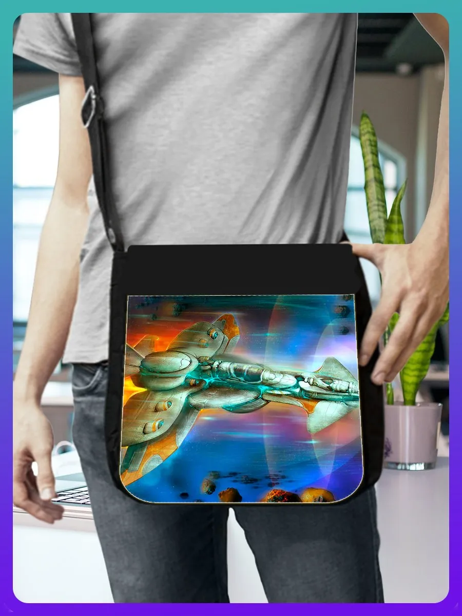 Сумка для ноутбука планшета рюкзак портфель на плечо с принтом настольная игра
