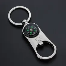 Творческие маленькие подарки для мужчин открывалка для бутылок Талия подвесное автомобильное кольцо для ключей крутой компас брелок можно напечатать логотип