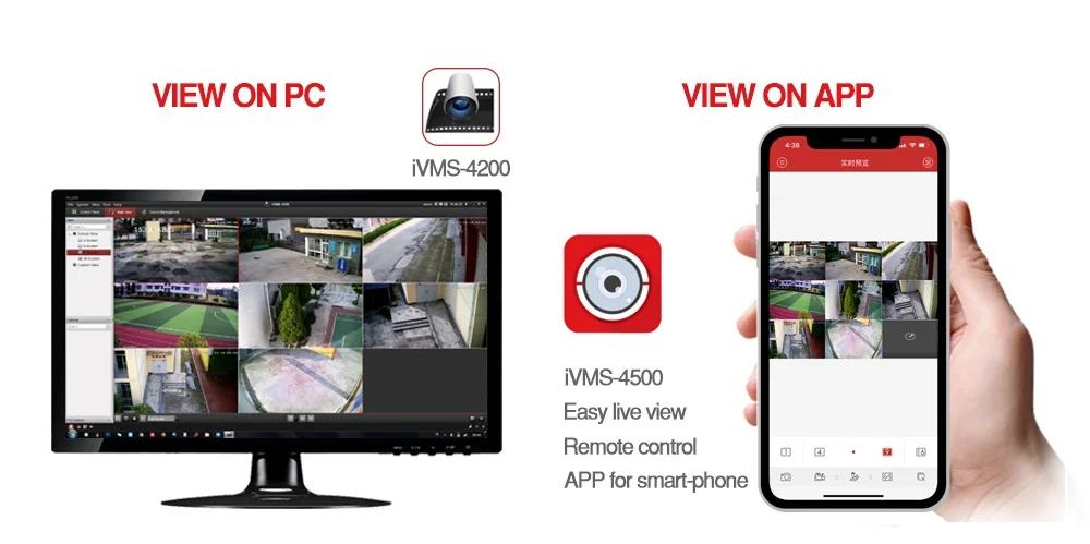 8 Kanalen Hikvision CCTV Камера Наборы 8POE 4K NVR наружная инфракрасная 8MP камера WDR huis bescherming systeem