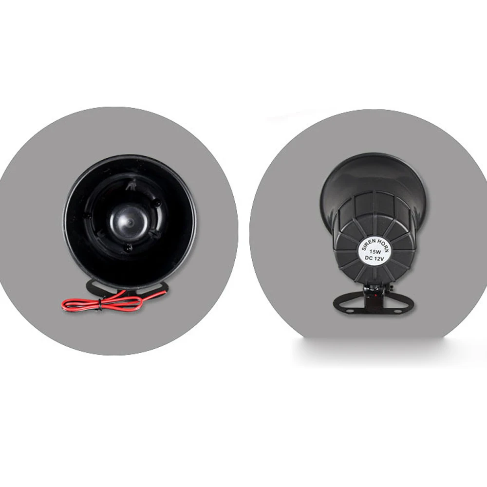 1PCS 100*100mm 12V Speaker Waterproof Cable 120 Decibel Alarm System Anti-theft Security Fire Burglar Alarm