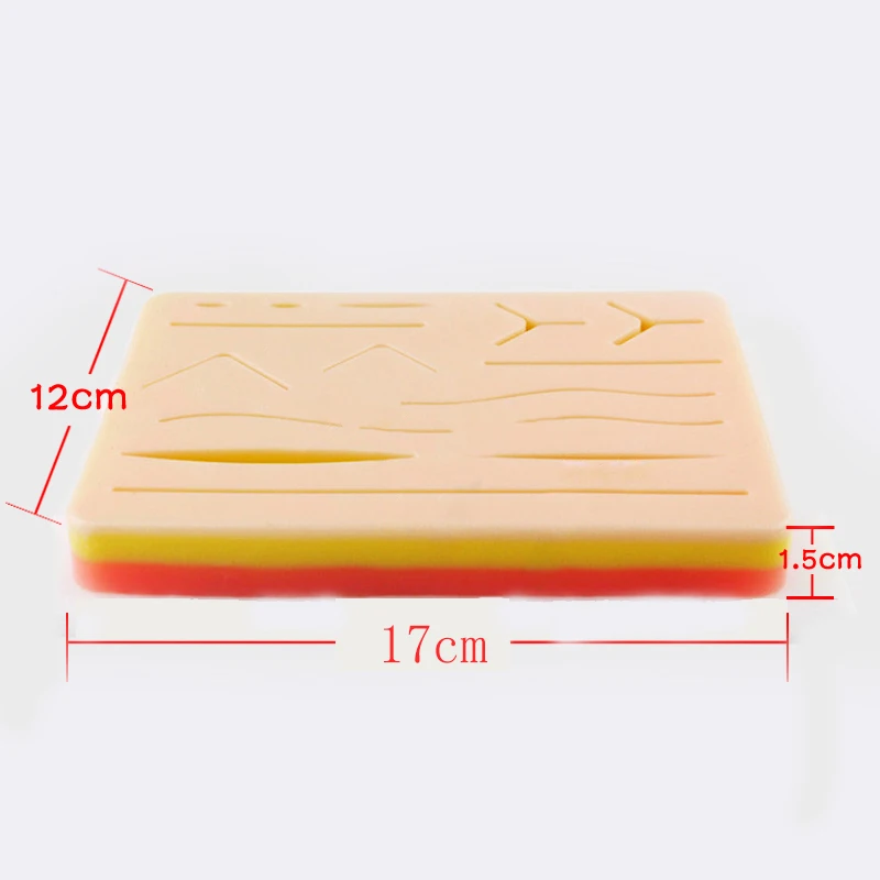 Модуль швов для ран с ранами хирургическая кожа практики наложения силиконовый