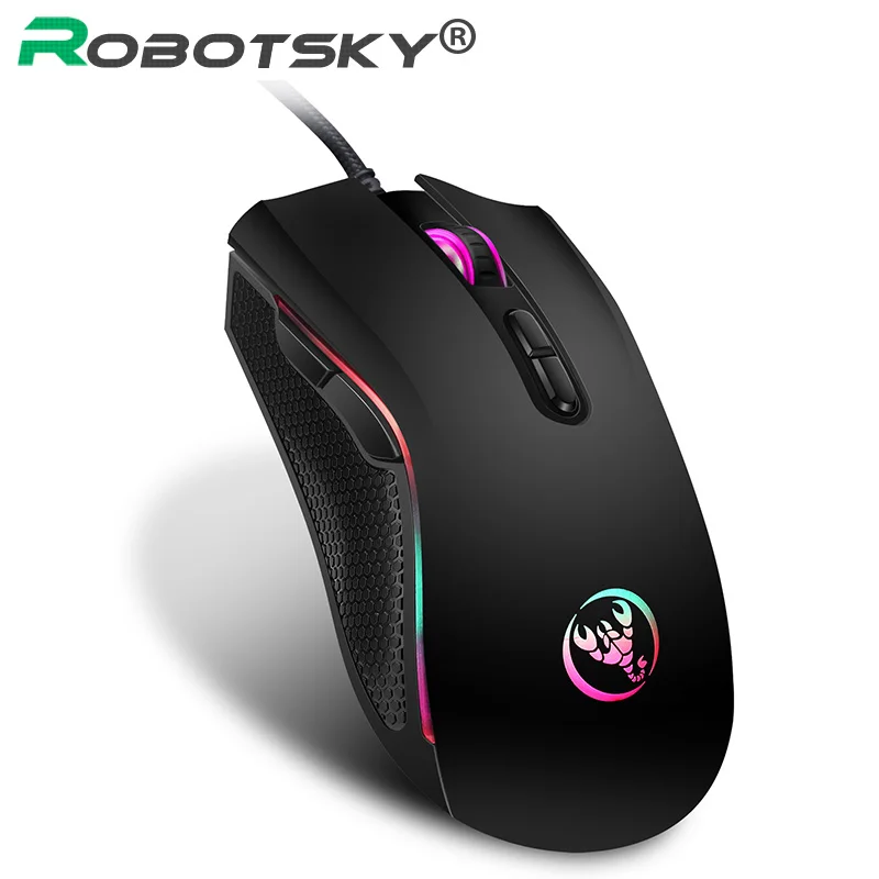 A869 игровой Мышь USB Проводная клавиатура для офиса 7 кнопок 3200 Точек на дюйм яркая