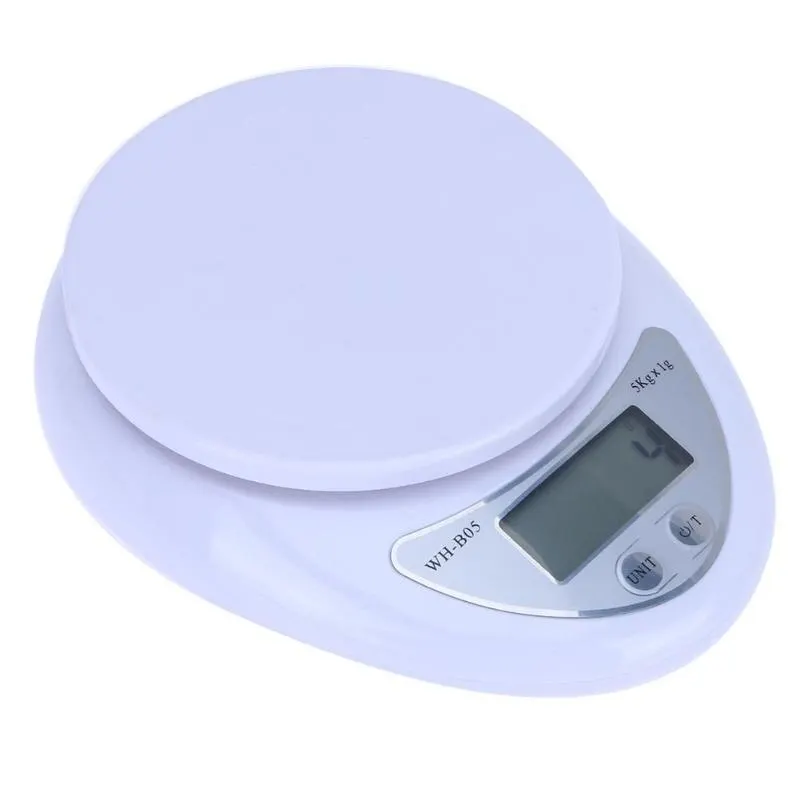 

Portable 5kg Digital Scale LCD Electronic Scale Steelyard Postal Food Balance Measuring Weight Kitchen Scales Libra