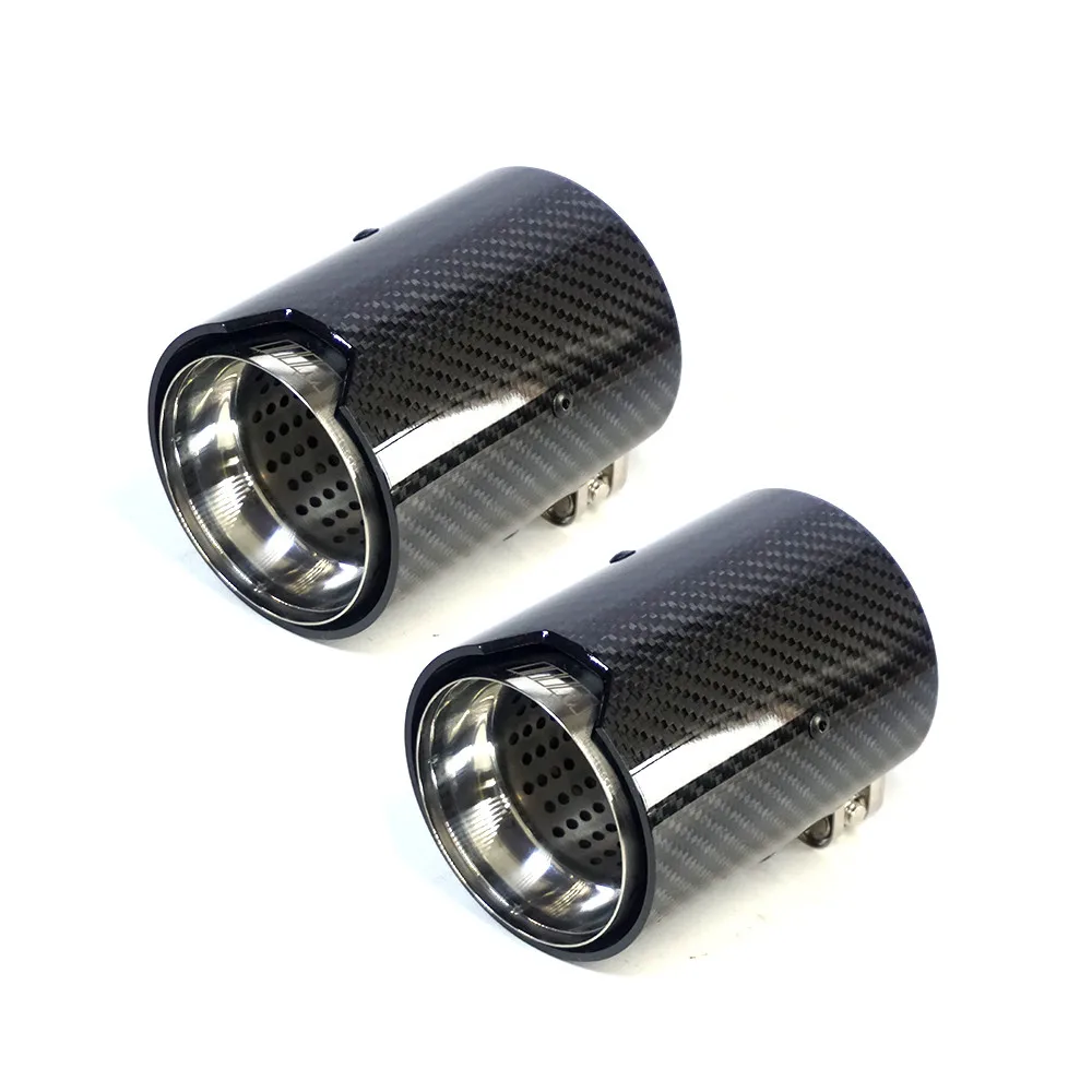 

Car Exhaust Tip Exhaust Pipe Glossy Carbon Muffler For BMW M2 M3 M4 M5 M6 F87 F80 F82 F83 F10 F12 F13 X5M X6M MP Not Akrapovic