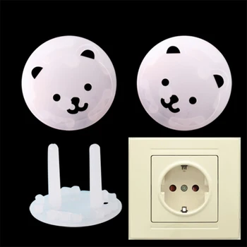 

5pcs Baby Safety Child Electric Socket Outlet Plug Protection Security Two Phase Safe Lock Cover Kids Home Sockets Cover Plug